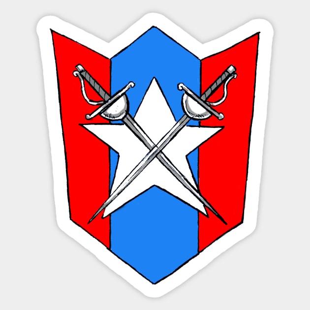 Patriot Insignia Sticker by Graveyard Shop